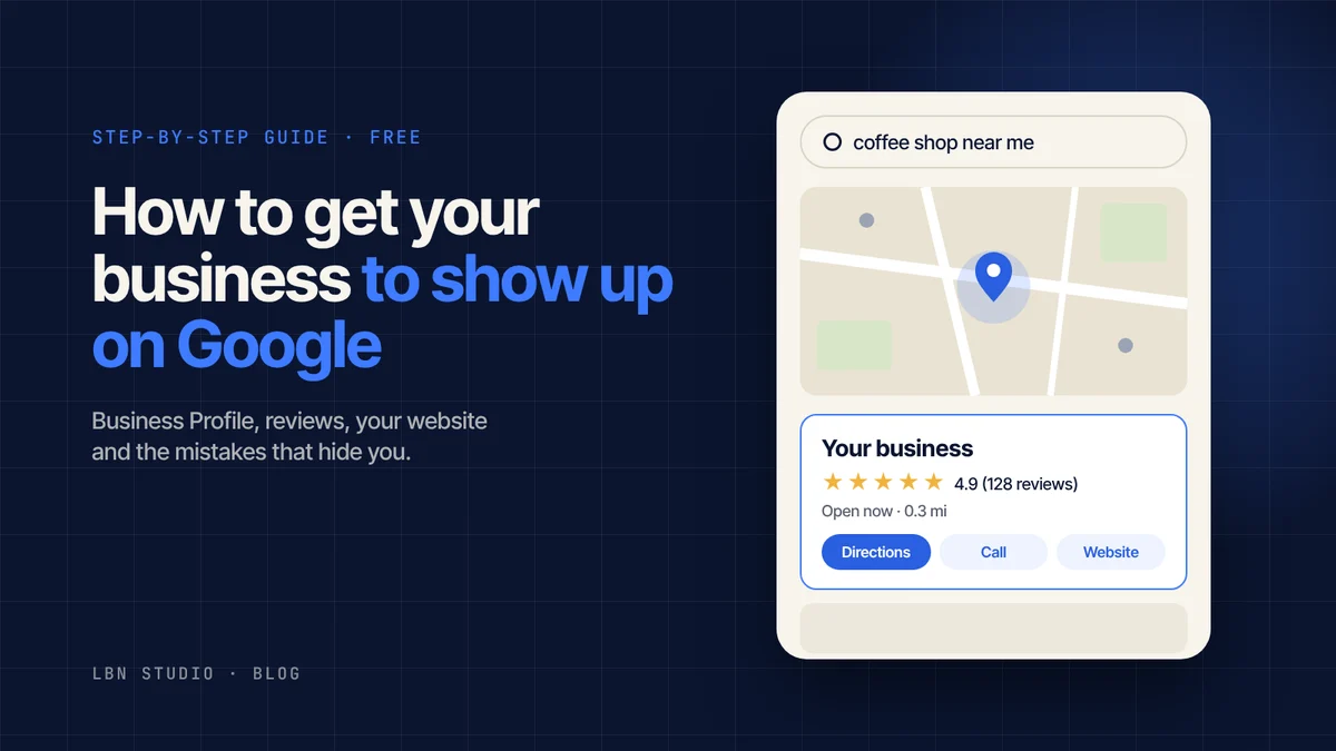 How to get your business on Google: business listing on the map with reviews